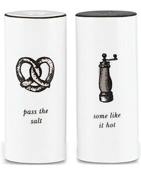 KATE SPADE Concord Square “Cause a Stir” Salt & Pepper Shaker Set by LENOX